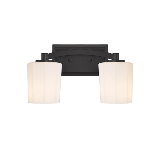 Savoy House 8-7710-2-BK Two Light Bathroom Vanity, Matte Black