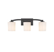 Savoy House 8-7710-3-BK Three Light Bathroom Vanity, Matte Black