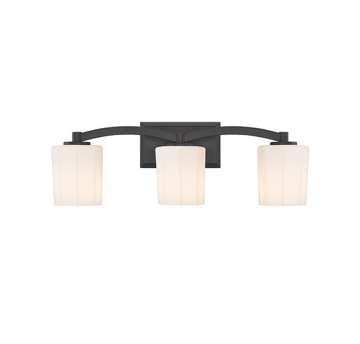 Savoy House 8-7710-3-BK Three Light Bathroom Vanity, Matte Black
