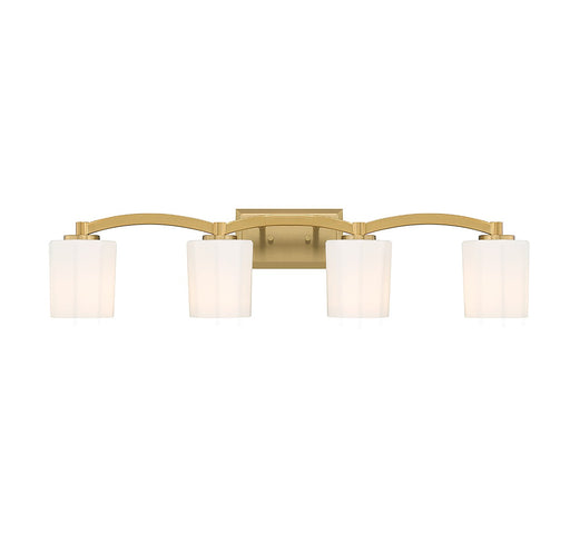 Savoy House 8-7710-4-322 Four Light Bathroom Vanity, Warm Brass