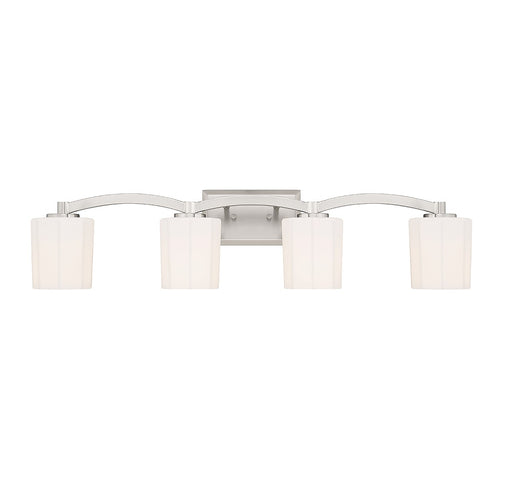 Savoy House 8-7710-4-SN Four Light Bathroom Vanity, Satin Nickel