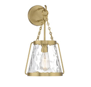 Savoy House 9-1801-1-322 One Light Wall Sconce, Warm Brass