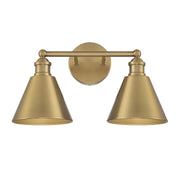 Shoppers Lighting SH80063NB Alana Two Light Bathroom Vanity Light, Natural Brass Main Image.jpg