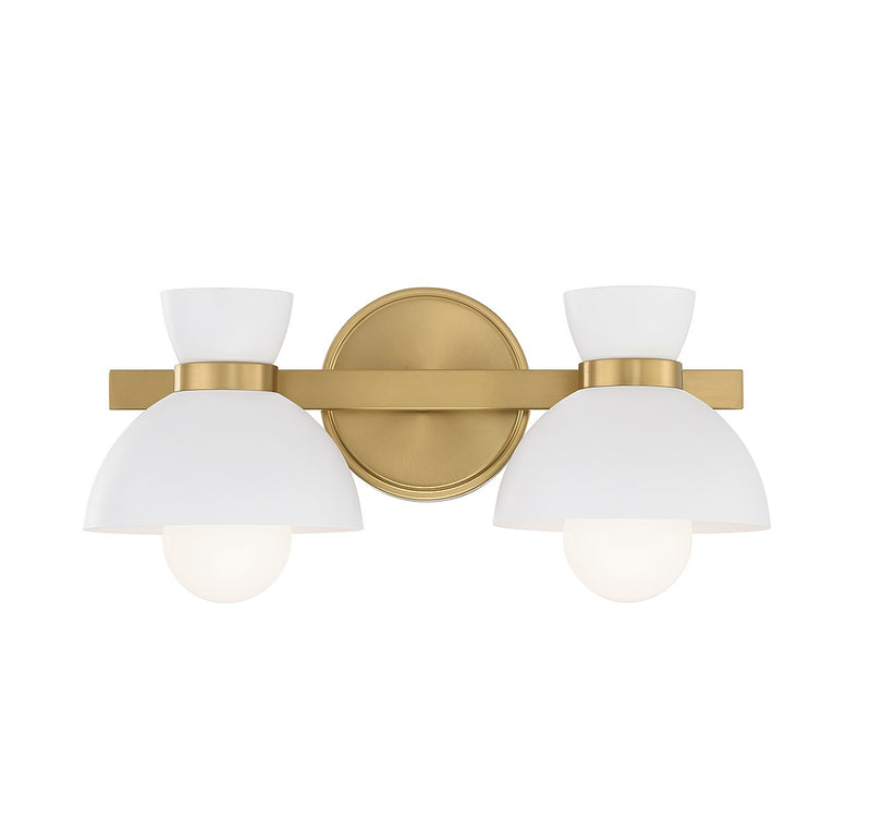 Shoppers Lighting SH80074NB Diana Two Light Bathroom Vanity, Natural Brass Main Image.jpg