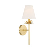 Shoppers Lighting SH90077TG Brooke One Light Wall Sconce, True Gold Main Image.jpg