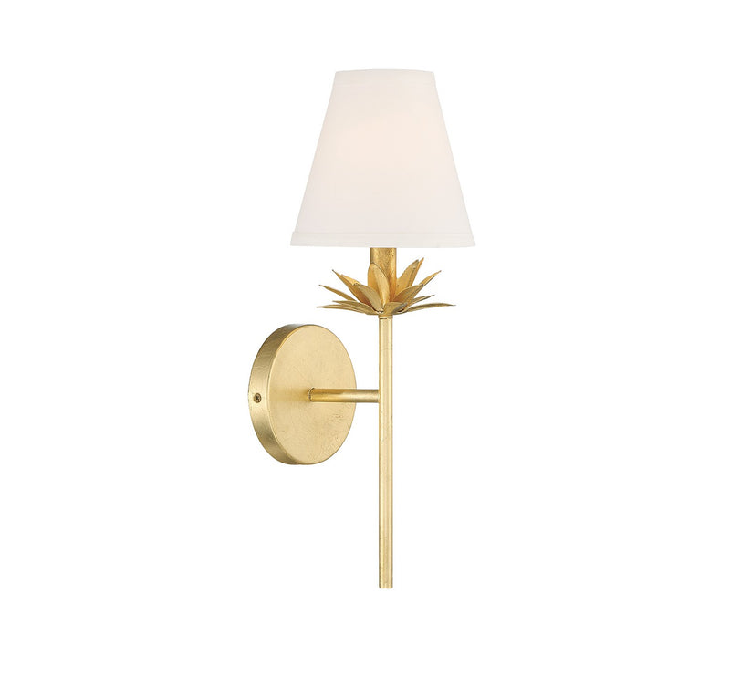 Shoppers Lighting SH90077TG Brooke One Light Wall Sconce, True Gold Main Image.jpg