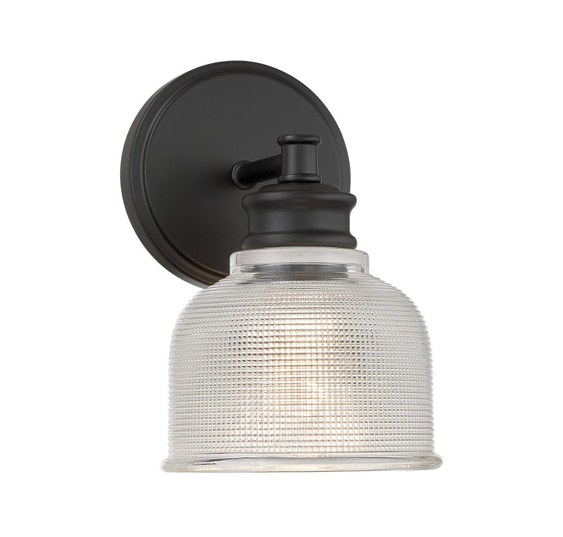 Shoppers Lighting SH90093MBK Eliza One Light Wall Sconce, Matte Black Main Image.jpg