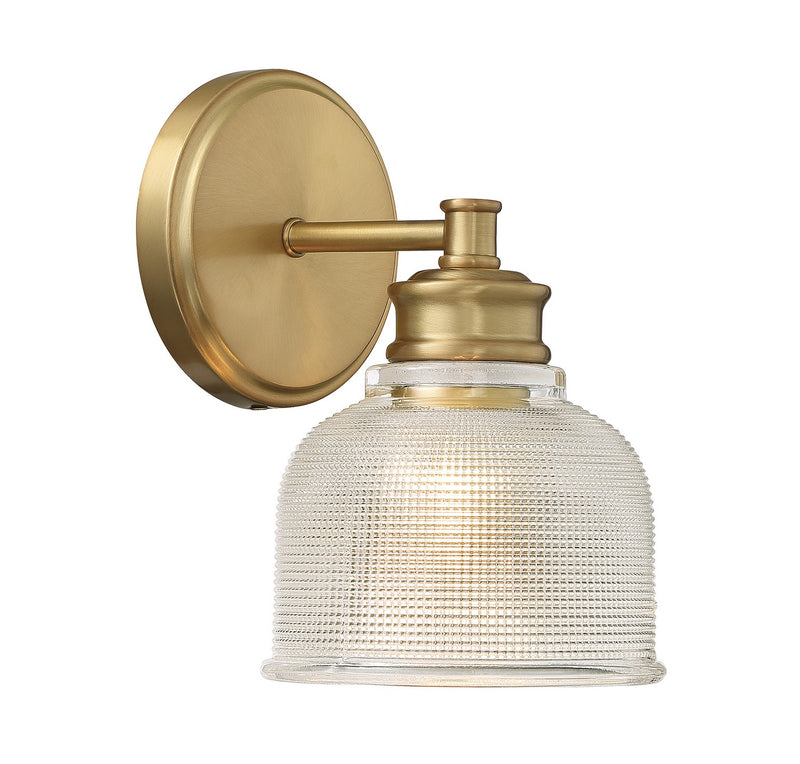 Shoppers Lighting SH90093NB Eliza One Light Wall Sconce, Natural Brass Main Image.jpg