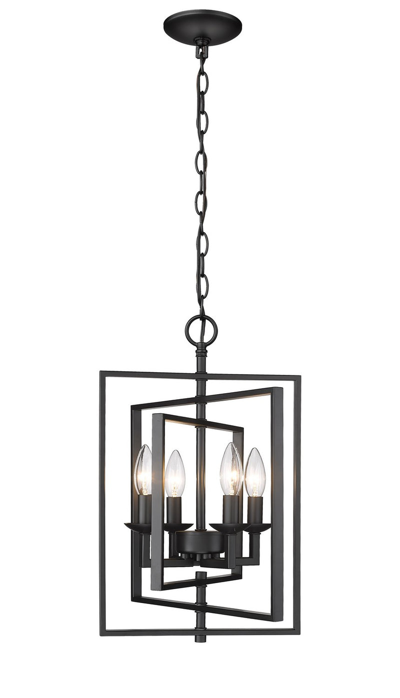 Millennium 3230-MB Nellis Four Light Pendant, Matte Black Main Image.jpg