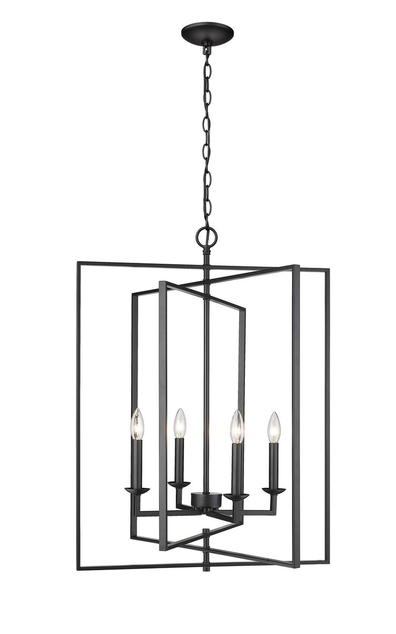 Millennium 3232-MB Nellis Four Light Pendant, Matte Black Main Image.jpg