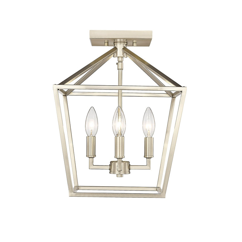 Millennium 3334-MG Four Light Semi Flush Mount, Modern Gold Main Image.jpg