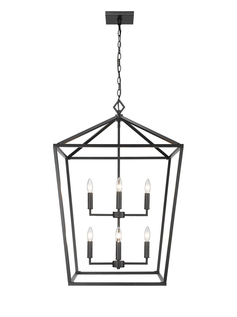 Millennium 3335-MB Eight Light Pendant, Matte Black Main Image.jpg