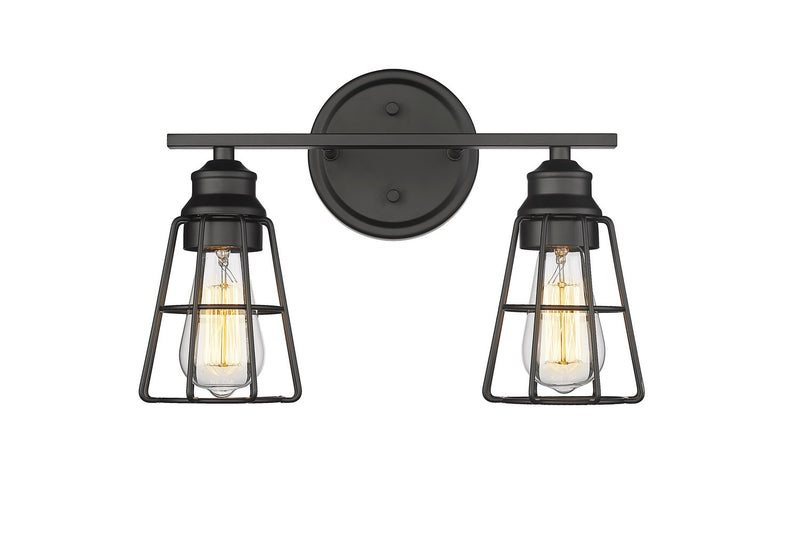 Millennium 3382-MB Two Light Vanity, Matte Black Main Image.jpg