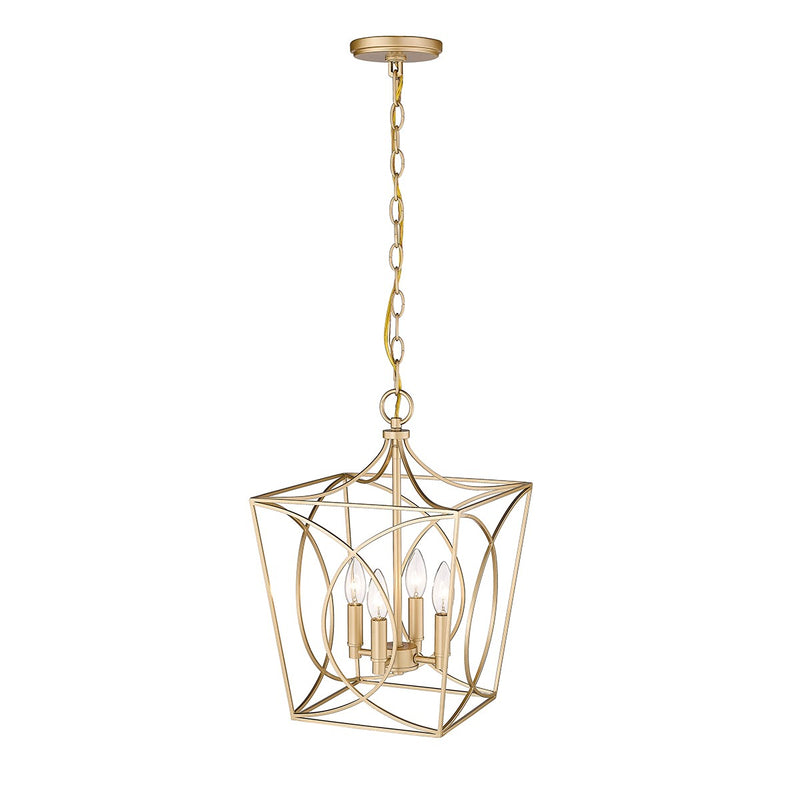 Millennium 4001-PMG Tracy Four Light Pendant, Painted Modern Gold Main Image.jpg