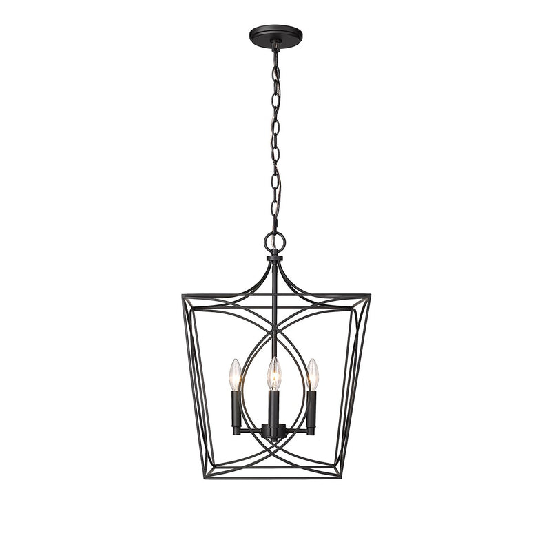 Millennium 4002-MB Tracy Four Light Pendant, Matte Black Main Image.jpg