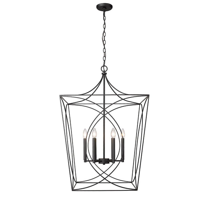 Millennium 4003-MB Tracy Six Light Pendant, Matte Black Main Image.jpg