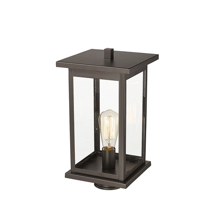 Millennium 4124-PBZ Bowton One Light Outdoor Post Lantern, Powder Coat Bronze Main Image.jpg