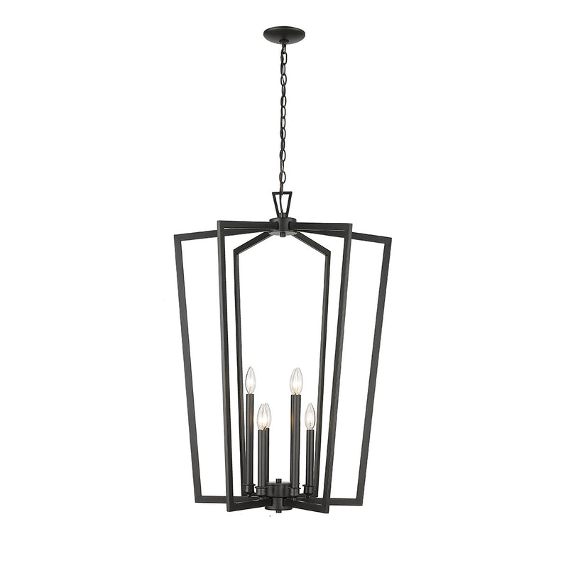 Millennium 4526-MB Lizabeth Six Light Chandelier, Matte Black Main Image.jpg