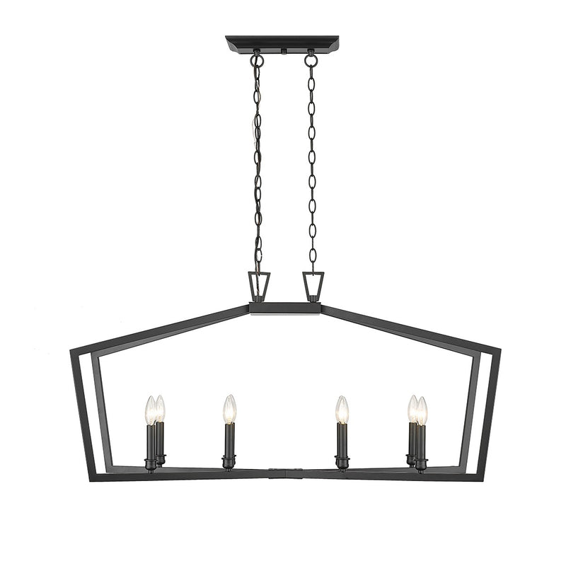 Millennium 4528-MB Lizabeth Eight Light Chandelier, Matte Black Main Image.jpg