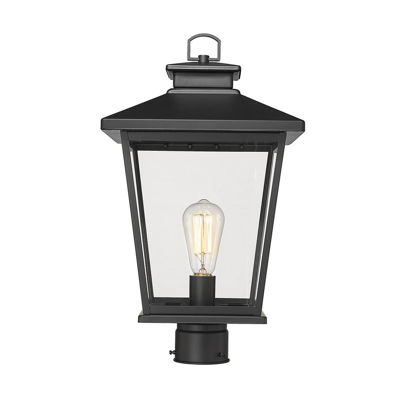 Millennium 4723-PBK Bellman One Light Outdoor Post Lantern, Powder Coat Black Main Image.jpg