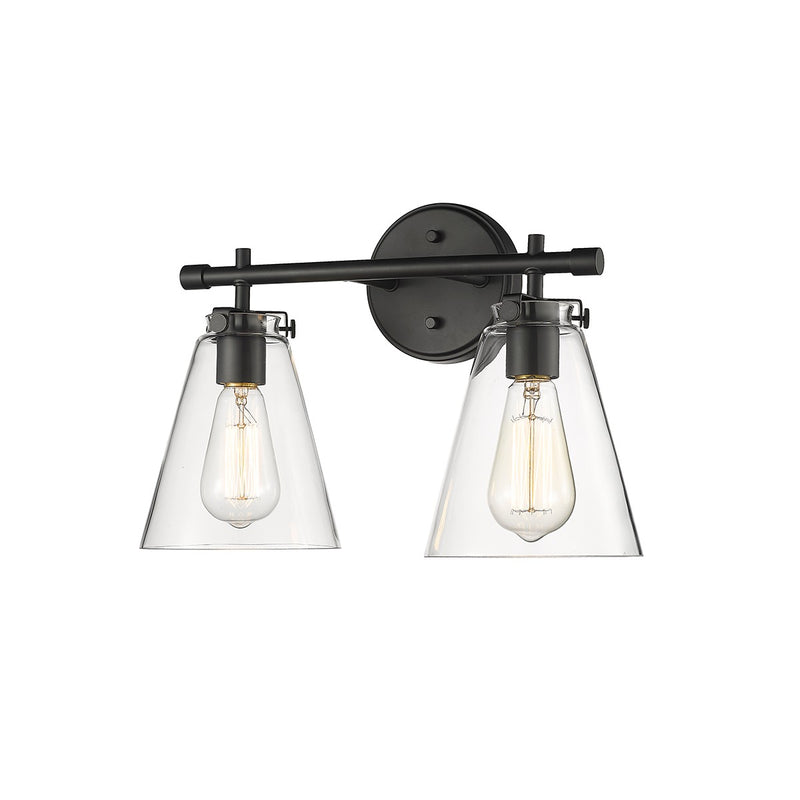 Millennium 8122-MB Aliza Two Light Vanity, Matte Black Main Image.jpg