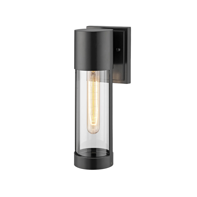 Millennium 8212-PBK Hester One Light Outdoor Wall Sconce, Powder Coat Black Main Image.jpg