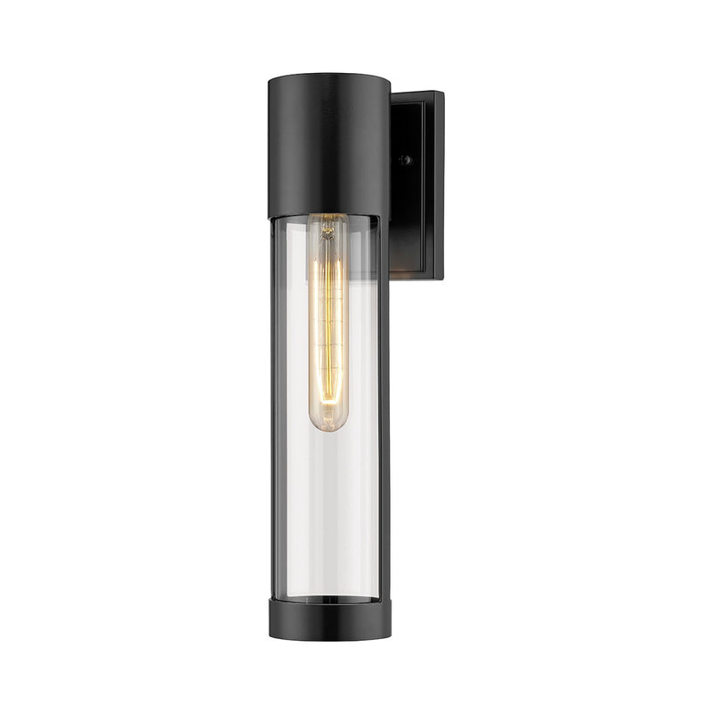 Millennium 8213-PBK Hester One Light Outdoor Wall Sconce, Powder Coat Black Main Image.jpg