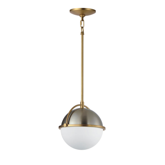 Maxim 12411SWSNSBR Duke One Light Pendant, Satin Nickel / Satin Brass Main Image.jpg