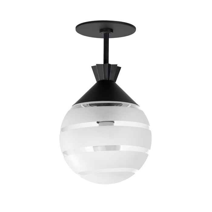 Maxim 12441CLFTBK Copacabana One Light Semi-Flush/Pendant, Black Main Image.jpg