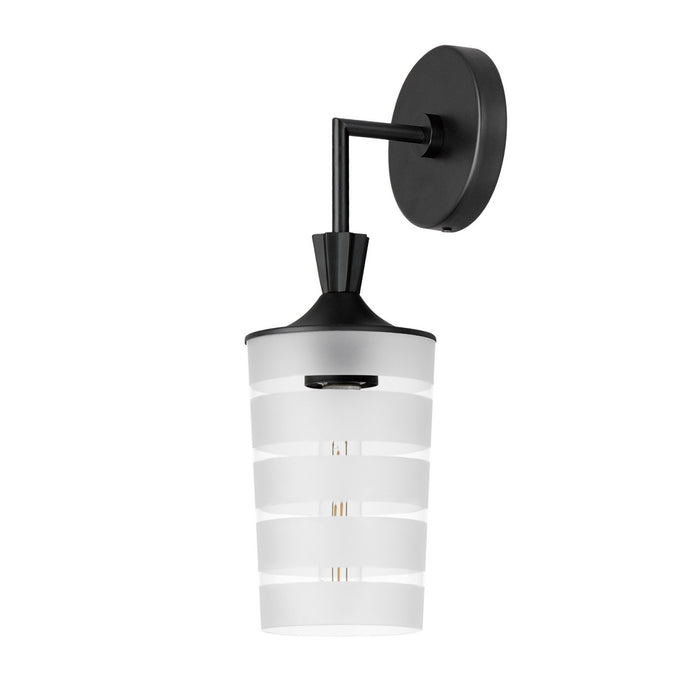 Maxim 12442CLFTBK Copacabana One Light Outdoor Wall Sconce, Black Main Image.jpg