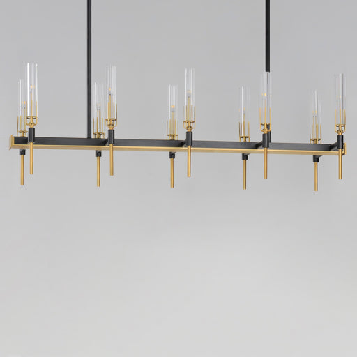 Maxim 16127CLBKAB Flambeau LED Linear Chandelier, Black / Antique Brass Alternate Image.jpg