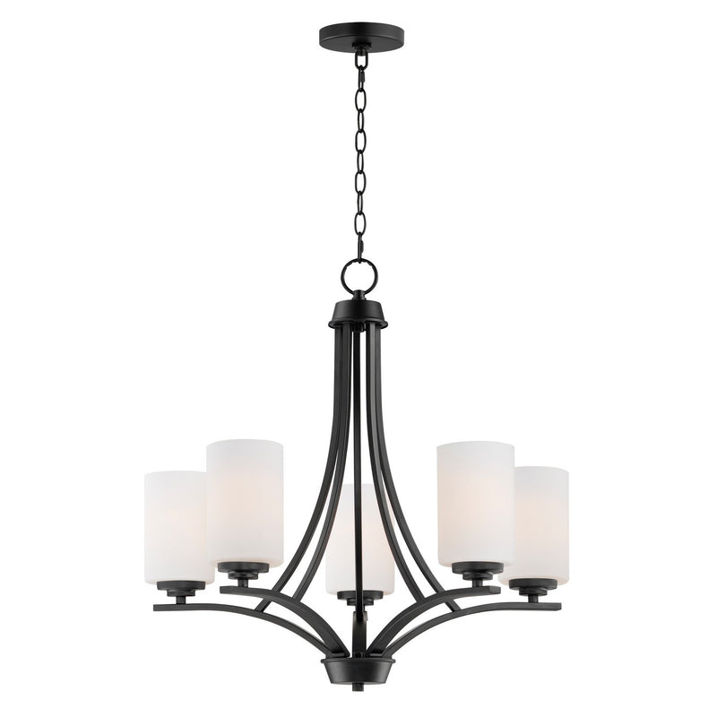 Maxim 20035SWBK Deven Five Light Chandelier, Black Main Image.jpg