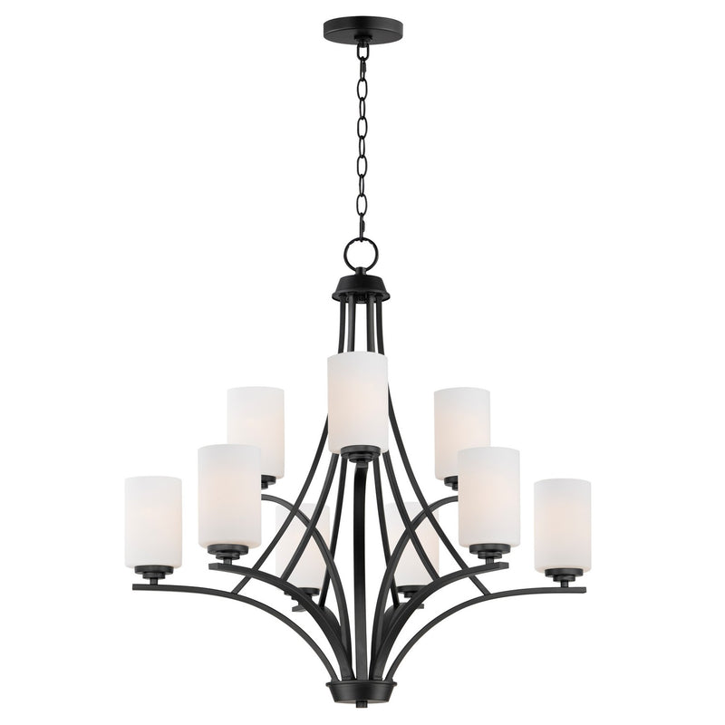 Maxim 20036SWBK Deven Nine Light Chandelier, Black Main Image.jpg
