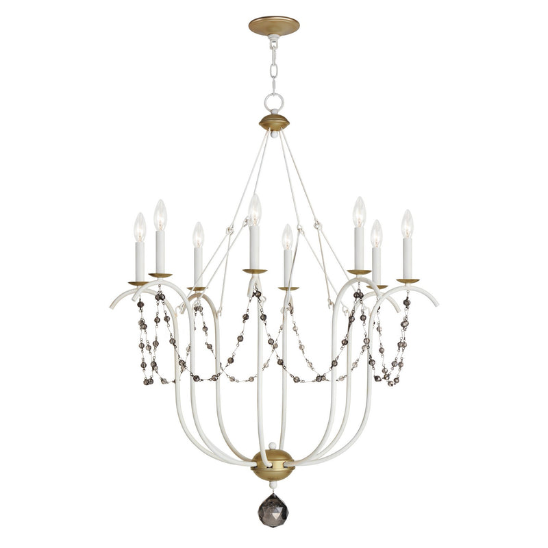 Maxim 20488ECVG Formosa Eight Light Chandelier, Ecru/Venetian Gold Main Image.jpg