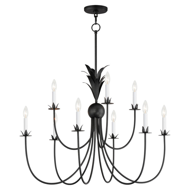 Maxim 2889AR Paloma Nine Light Chandelier, Anthracite Main Image.jpg
