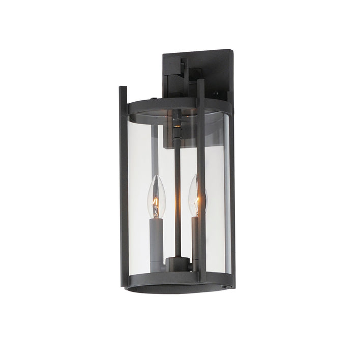 Maxim 30064CLBK Belfry Two Light Outdoor Wall Sconce, Black Main Image.jpg