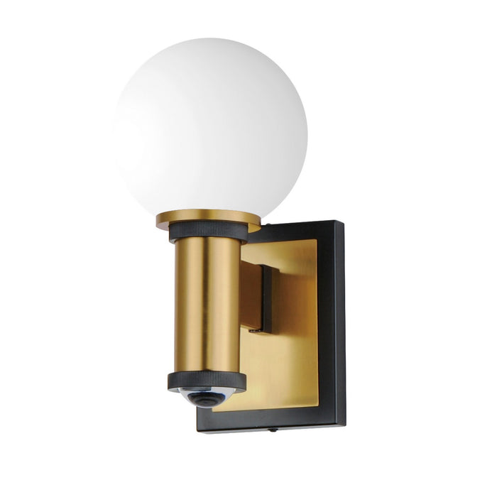 Maxim 32482SWBKNAB San Simeon LED Wall Sconce, Black / Natural Aged Brass Main Image.jpg