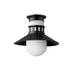 Maxim 35120SWBK Admiralty One Light Outdoor Flush Mount, Black Main Image.jpg