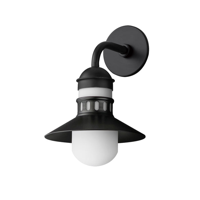 Maxim 35122SWBK Admiralty One Light Outdoor Wall Sconce, Black Main Image.jpg