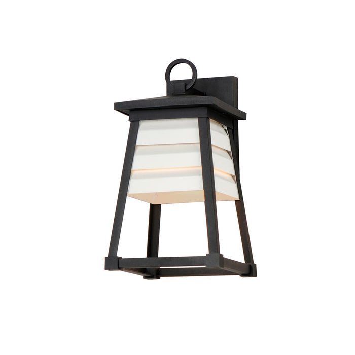 Maxim 40632WTBK Shutters One Light Outdoor Wall Sconce, Black Main Image.jpg