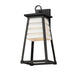 Maxim 40634WTBK Shutters One Light Outdoor Wall Sconce, White / Black Main Image.jpg