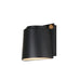 Maxim 42120BKAB Rivet LED Outdoor Wall Sconce, Black / Antique Brass Main Image.jpg