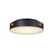 Maxim 42129BKAB Rivet LED Flush Mount, Black / Antique Brass Main Image.jpg