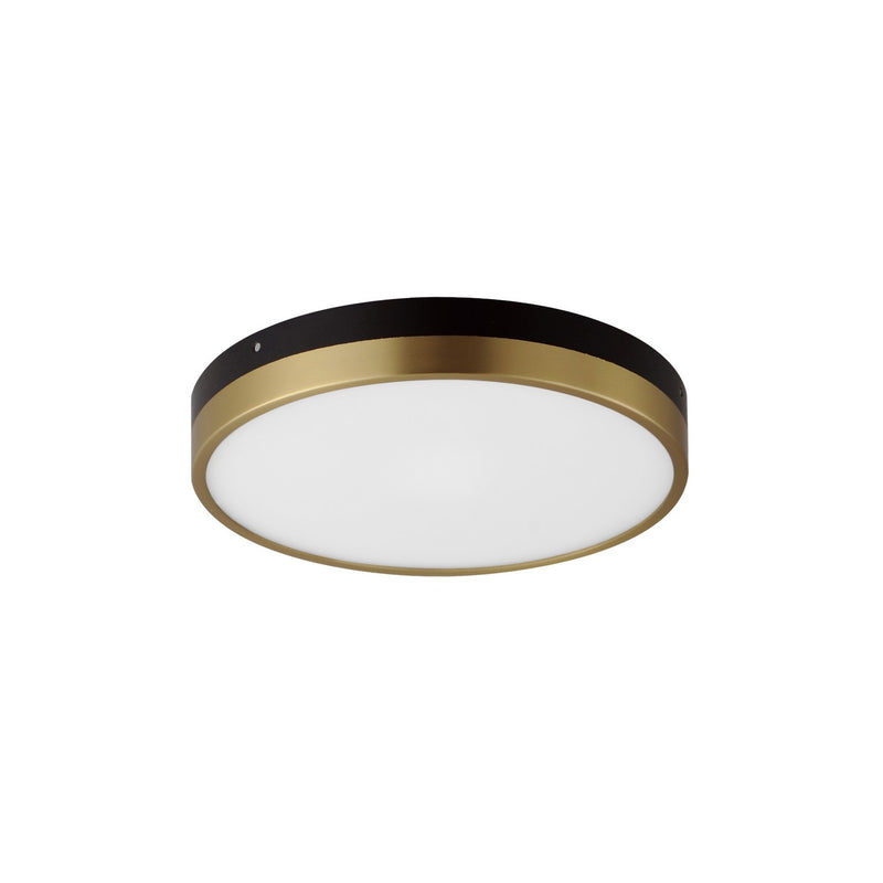 Maxim 59702WTBKAB Dapper LED Flush Mount, Black / Antique Brass Main Image.jpg