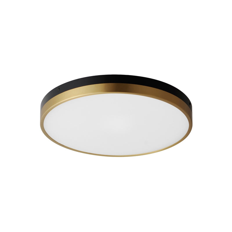 Maxim 59704WTBKAB Dapper LED Flush Mount, Black / Antique Brass Main Image.jpg