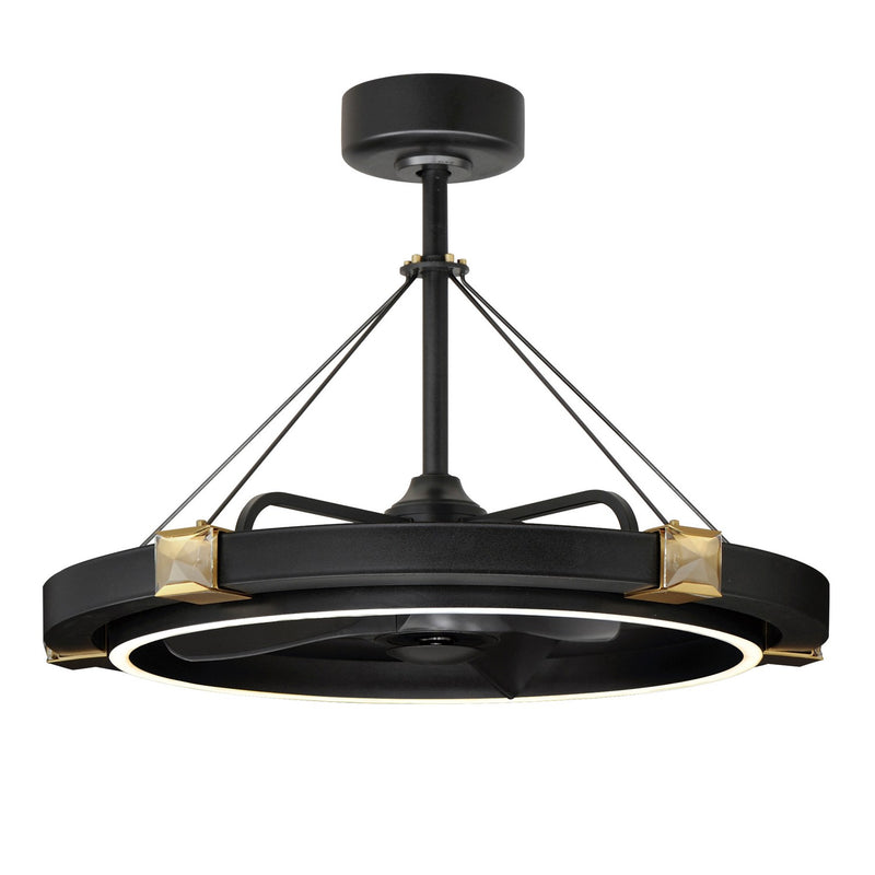 Maxim 61019BCBKGLD Jewel LED Fandelight, Black / Gold Main Image.jpg
