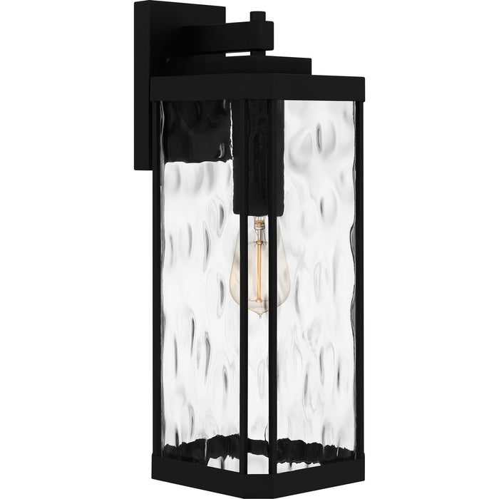 Quoizel BCR8407MBK Balchier One Light Outdoor Wall Mount, Matte Black Main Image.jpg