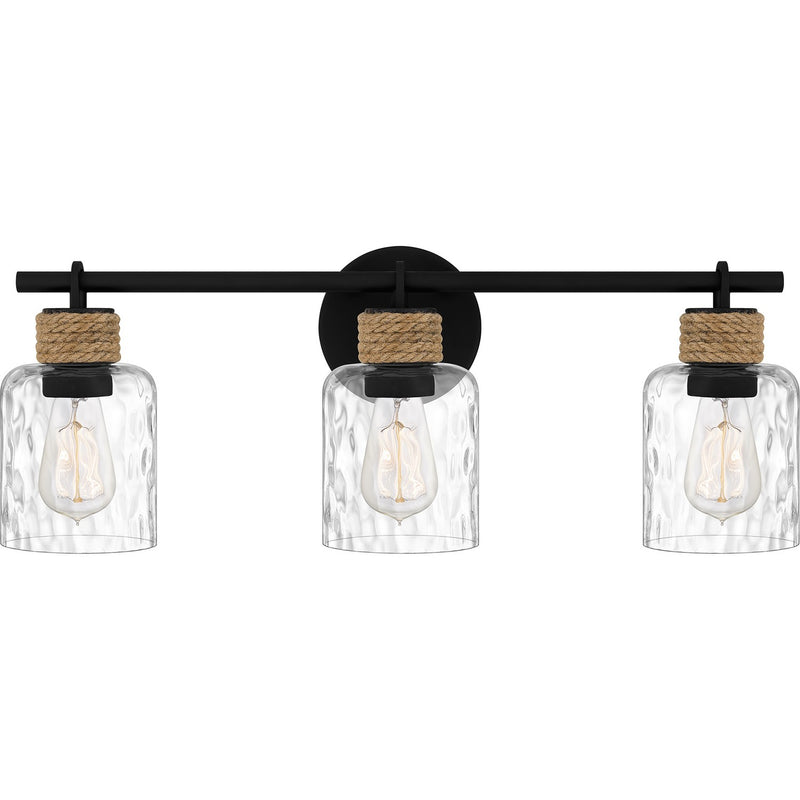 Quoizel BTC8624MBK Baltic Three Light Bath, Matte Black Main Image.jpg