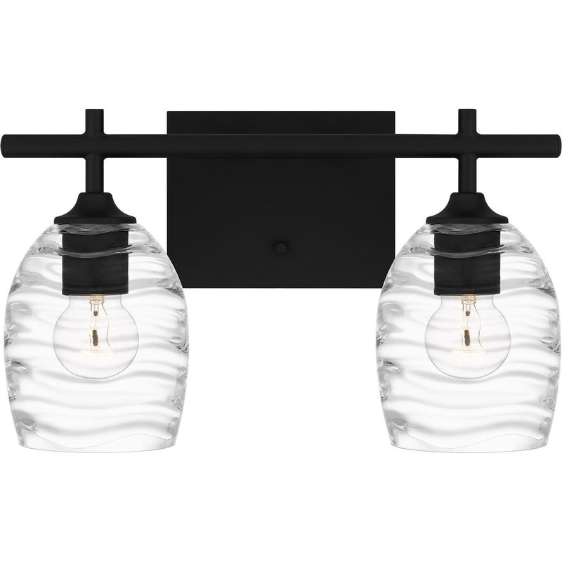 Quoizel LCY8615MBK Lucy Two Light Bath, Matte Black Main Image.jpg