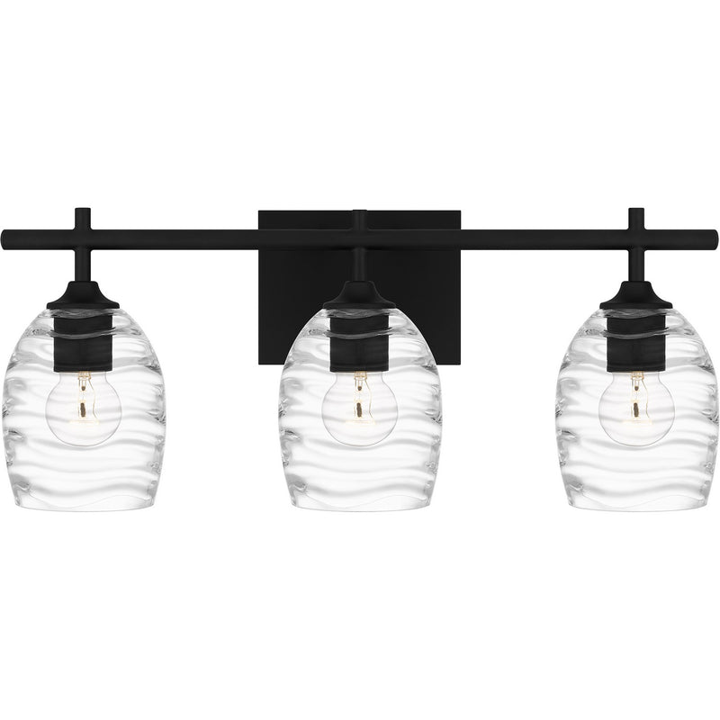 Quoizel LCY8622MBK Lucy Three Light Bath, Matte Black Main Image.jpg